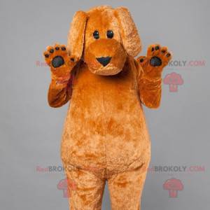 Mascotte grote bruine hond. Honden kostuum - Redbrokoly.com